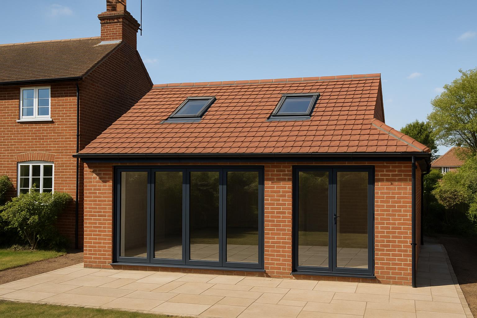 Completed dormer and extension roof