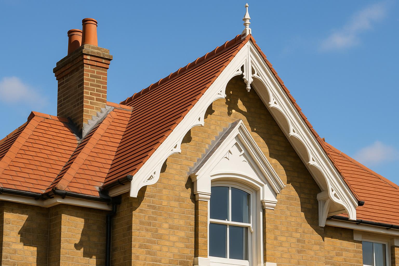 Victorian property re-roofed in natural slate - after